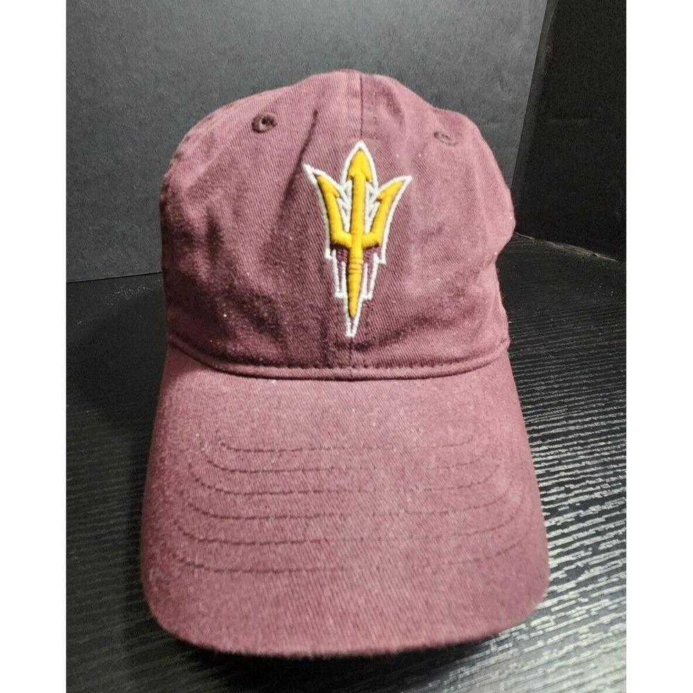 Arizona State‎ Sun Devils ASU FORKS UP Zephyr strapback cap Dad Hat maroon